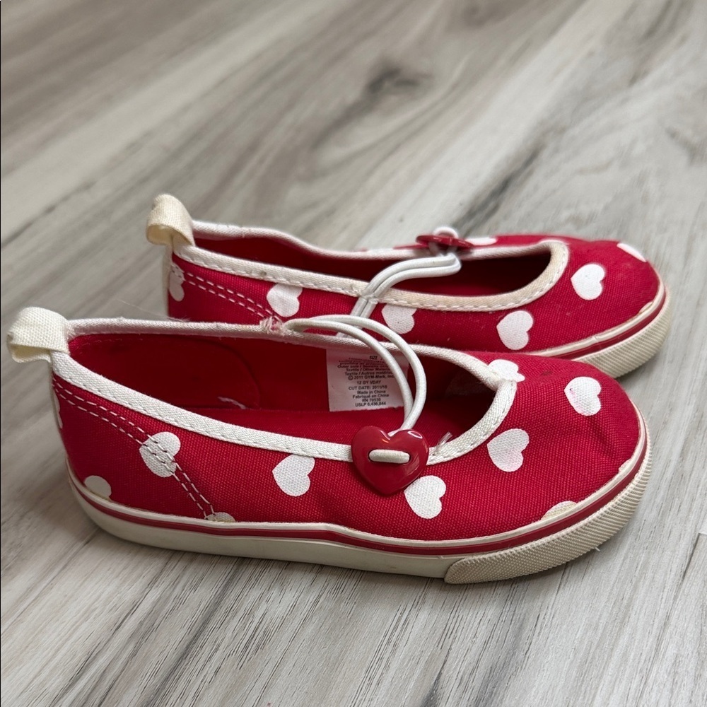 Gymboree Red Heart Slippers for Kids size 7